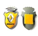 Наклейка Avtoaks "Корона" с эмблемой Renault желтого цвета 2шт. - изображение 2