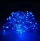 Гирлянда праздничная работает от батареек и USB-цвет синий 100 Led 10m на медной проволоке (Капля росы) - изображение 3