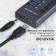 USB HUB 3.0 c дополнительным питанием, 7 USB портов - USB-хаб с блоком питания 12V3A(36W), алюминиевый корпус (700038) - изображение 3