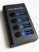 USB HUB 3.0 c дополнительным питанием, 4 USB порта - USB-хаб с блоком питания 12V3A(36W), алюминиевый корпус (700171) - изображение 6