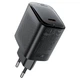 Мережевий зарядний пристрій ACEFAST A112 PD45W GaN single USB-C charger (EU) Black (6974316284055) - зображення 1