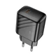 Мережевий зарядний пристрій Hoco CS24A Puerto 25 Вт USB-C PD/QC чорний - зображення 3