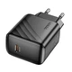 Мережевий зарядний пристрій Hoco CS24A Puerto 25 Вт USB-C PD/QC чорний - зображення 4