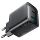 Мережевий зарядний пристрій ACEFAST A106 PD45W GaN (USB-C+USB-A) charger (EU) Black (6974316284031) - зображення 4