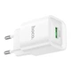 Сетевое зарядне пристрій HOCO C145A Charm single port QC3.0 charger (EU) White (6942007630214) - зображення 3
