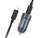 Автомобільний зарядний пристрій HOCO Z57 Glorious single-port PD30W car charger set (C to iP) Metal Gray 6942007633062 - зображення 4