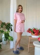 Піжама (футболка+шорти) SONTSVIT велюр M Рожева - зображення 5