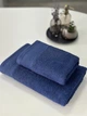 Коплект махрових полотенец Легкий Бриз від Ideal Textile 70х140 и 50х90 см 450 г\м2 синій - зображення 2