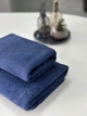 Коплект махрових полотенец Легкий Бриз від Ideal Textile 70х140 и 50х90 см 450 г\м2 синій - зображення 3