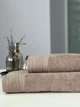 Коплект махрових рушників Легкий Бриз від Ideal Textile 70х140 и 50х90 см 450 г\м2 моко - зображення 2