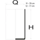 Ваза Sigma стеклянная цилиндр H21 Прозрачный (886P) - изображение 2