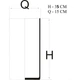 Ваза Sigma стеклянная цилиндр H35 (319B) - изображение 2