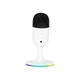 Игровой микрофон MARVO MIC-06 проводной с RGB подсветкой для пк ноутбука компьютера USB, AUX Белый - изображение 3