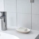 Керамічний набір аксесуарів для ванної кімнати IKEA EKOLN бежева кам'яна кераміка - дозатор стакан мильниця - зображення 8