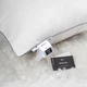 Подушка MirSon №206 Silver Cloud Гусиный пух низкая 50х70 см (2200009348891) - изображение 8