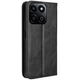 Чехол-книжка Deexe Retro Style для Honor 200 Smart - Black - изображение 6