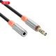 Кабель AUX XO NB-R269A AUX 3.5 мм - AUX 3.5 мм 1 м Black (NB-R269A.black) - зображення 2
