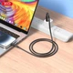 Кабель XO NB-Q265B-CC USB-C to USB-C 60W Power Delivery 1 м Black (NB-Q265B-CC.black) - зображення 3