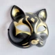 Маска Кицунэ Японской Лисы Kitsune черная, 18х17 см - изображение 2