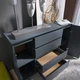 Качественный комод Лайт КЛ-4 Эверест Графит 140х38х93 см - изображение 6