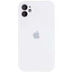Чохол Silicone Premium case з захистом камери для iPhone 12 Full Camera Protective white 9689 - изображение 1