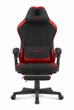 Геймерське крісло Cabro C504 BLACK RED тканина чорно-червоне - изображение 3