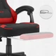 Геймерське крісло Cabro C504 BLACK RED тканина чорно-червоне - изображение 4