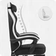 Геймерське крісло Cabro C503 BLACK WHITE - изображение 6