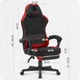 Геймерське крісло Cabro C504 BLACK RED тканина чорно-червоне - изображение 10