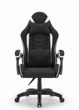 Ігрове крісло CABRO C500 FABRIC чорно-біле - изображение 3