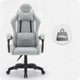Ігрове крісло CABRO C500 Fabric Grey white сірий - білий - изображение 5