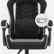 Ігрове крісло CABRO C500 FABRIC чорно-біле - изображение 5