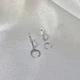 Серебряные серьги сережки с Подвеской Лунница без камней серебро 925 пробы Родированное 53273р 2.30г - изображение 4