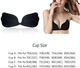 Силиконовый бюстгальтер-невидимка самоклеющийся Fly bra Бабочка на застежке впереди, на чашку D черный - изображение 6