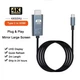 Кабель 4K 60Hz Type-C to HDMI 2m, метал, нейлон, чорний з сірим - изображение 5