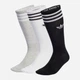 Набор мужских носков высоких Adidas High Crew Sock IU2653 40-42 3 пары White/Mgreyh/Black (4066757431791) - изображение 2