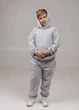 Детский спортивный костюм с вышивкой oversize Серый 92/98 Malwel 33302 - изображение 2