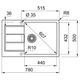Кухонна мийка Franke Sirius 2.0 S2D 611-78 XL (143.0671.747) з тектонайта - врізна - оборотна - Бежевий (2 отвори) - зображення 2