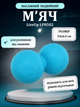 М'яч кінезіологічний подвійний Duoball (міні валик) LiveUp LP8502 (TPR, розмір 14х6,5см, синій) - изображение 1