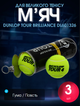 М'яч для великого тенісу DUNLOP TOUR BRILLIANCE (3шт) DL601326 (гума, повсть, у вакуумній упаковці, салатовий) - изображение 1