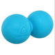 М'яч кінезіологічний подвійний Duoball (міні валик) LiveUp LP8502 (TPR, розмір 14х6,5см, синій) - изображение 3