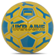 М'яч футбольний №5 PVC Гріппі зшитий вручну BALLONSTAR UKRAINE FB-8555 (PVC, №5, жовто-синій) - изображение 3