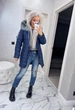 Fashions • Куртка женская зимняя Софи Fashions 52 синий (№1876-мк) - изображение 10