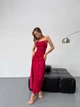Эффектное платье комбинация 1007tr Simply Sexy красный XS - изображение 1