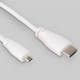 Дополнительное оборудование для Микро ПК Raspberry Pi Кабель microHDMI-HDMI для Raspberry Pi 1м оф (SC0358) - изображение 1