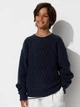 Детский вязаный свитер для мальчика Uniqlo 796301455 110 см Синий (1159829153) - изображение 1