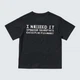 Подростковая футболка оверсайз для мальчика UNIQLO 783929388 152 см Черная (1159829994) - изображение 6