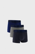 Труси боксери (3 шт) Under Armour Underwear Boxers UA PERFORMANCE COTTON - SOLID 3 3 S Різнокольорові 1383891-410 - изображение 1
