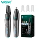 Аккумуляторный триммер для бровей, носа и ушей с USB и LED-дисплеем VGR V-603 Pro Черный - изображение 6