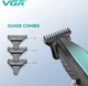 Аккумуляторный триммер для стрижки бороды и усов с USB и LED-дисплеем VGR V-992 Pro Черный + Масло - изображение 3